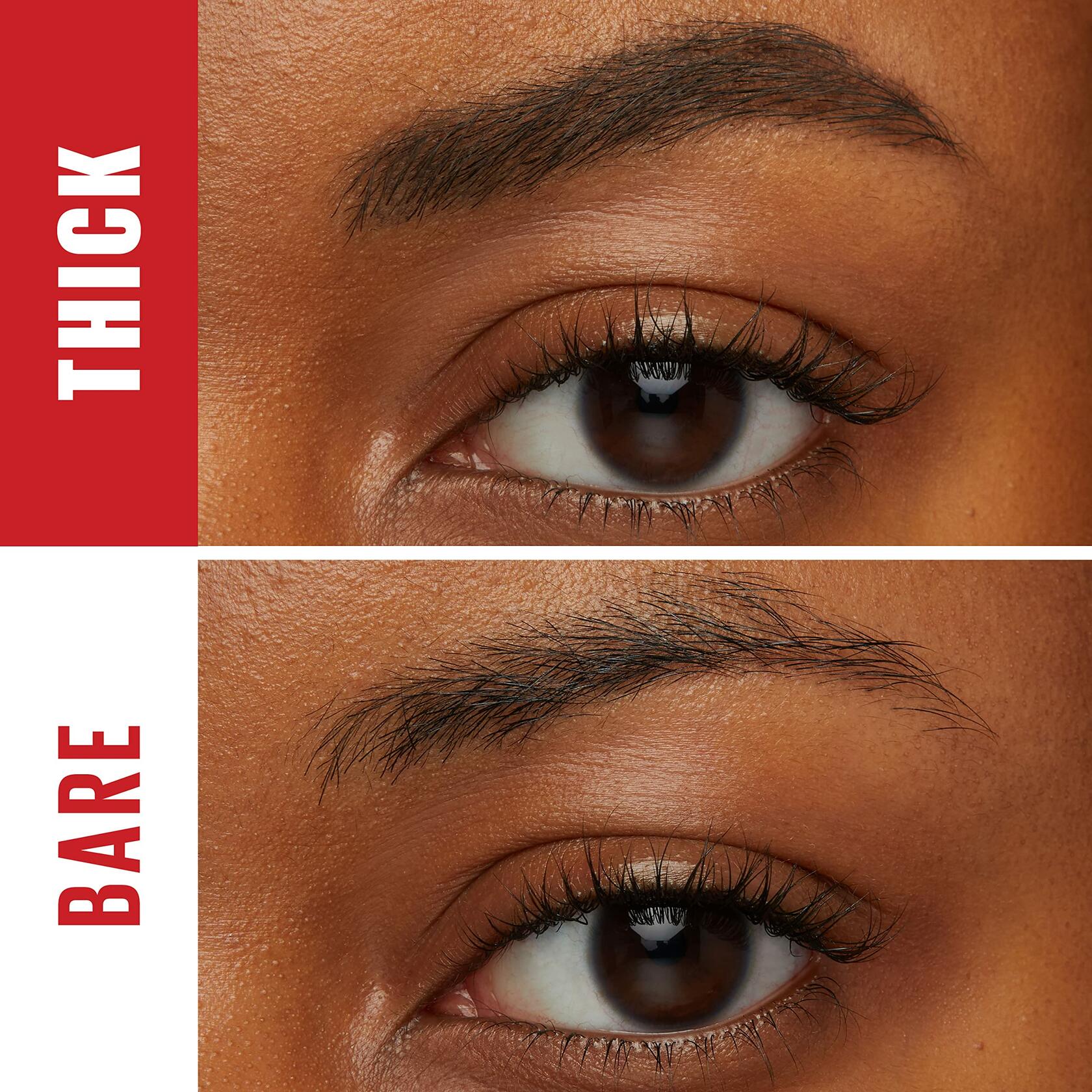 Maybelline Tattoo Studio Brow Styling Gel, Waterproof Eyebrow Make Up, Brow Tint for Up to 36HR Wear, Black Brown, 12 Count