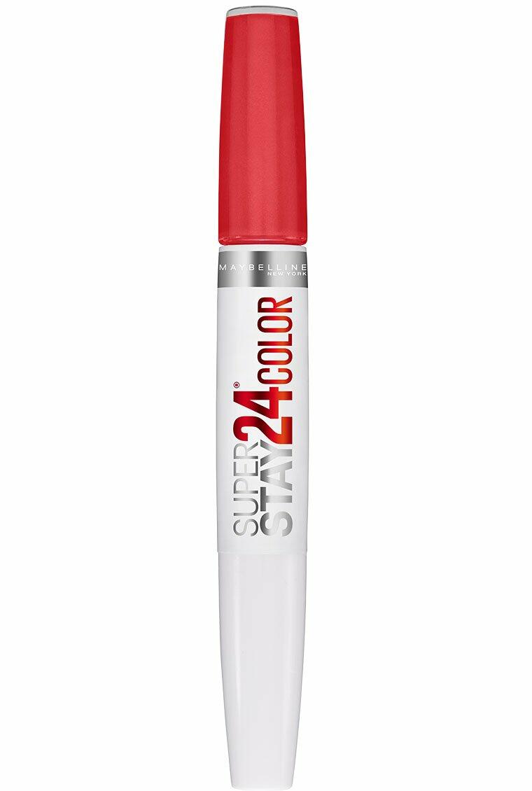 Maybelline New York SuperStay 24 2-Step Liquid Lipstick Makeup, Steady Red-Y, 1 kit, 12 count