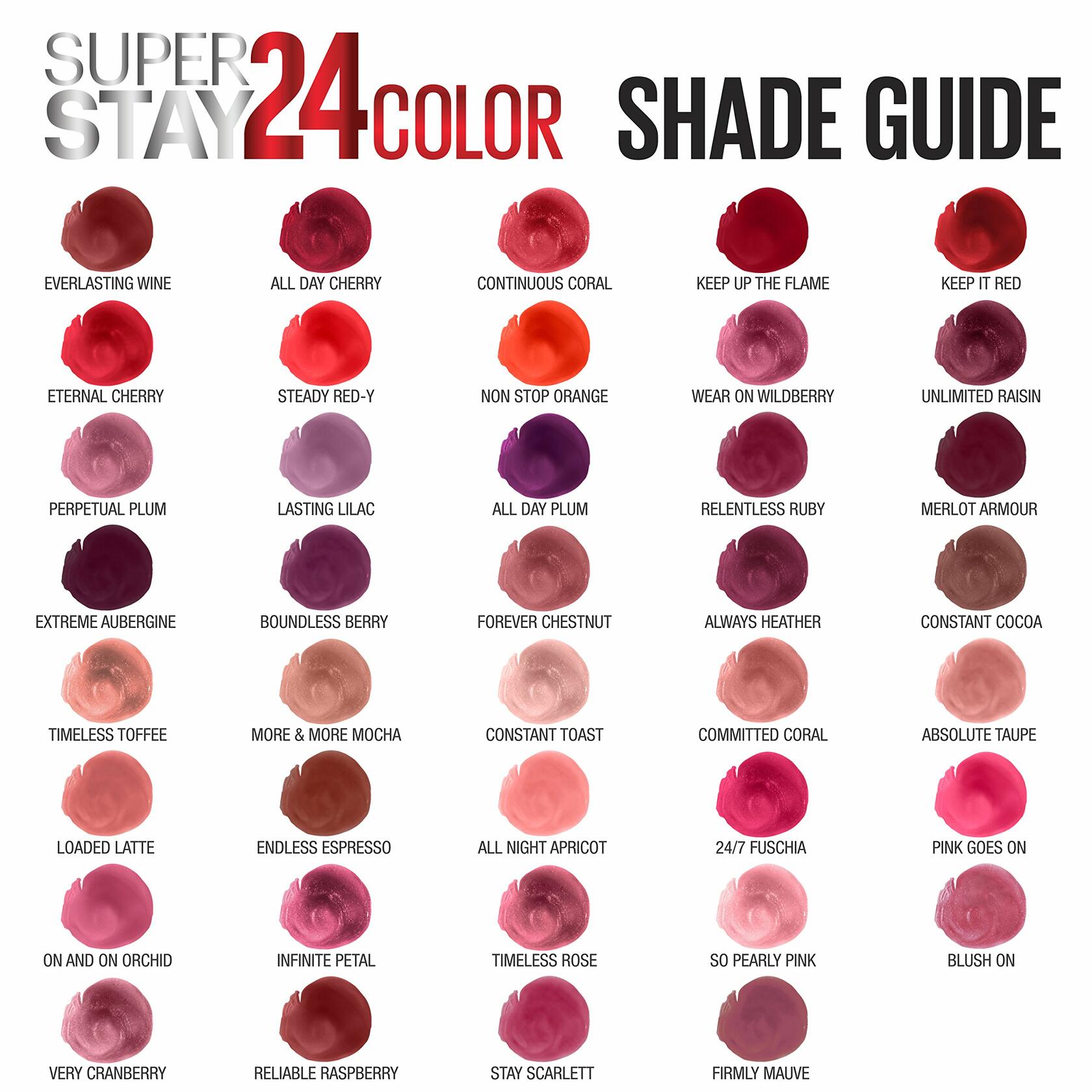 Maybelline New York SuperStay 24 2-Step Liquid Lipstick Makeup, Steady Red-Y, 1 kit, 12 count