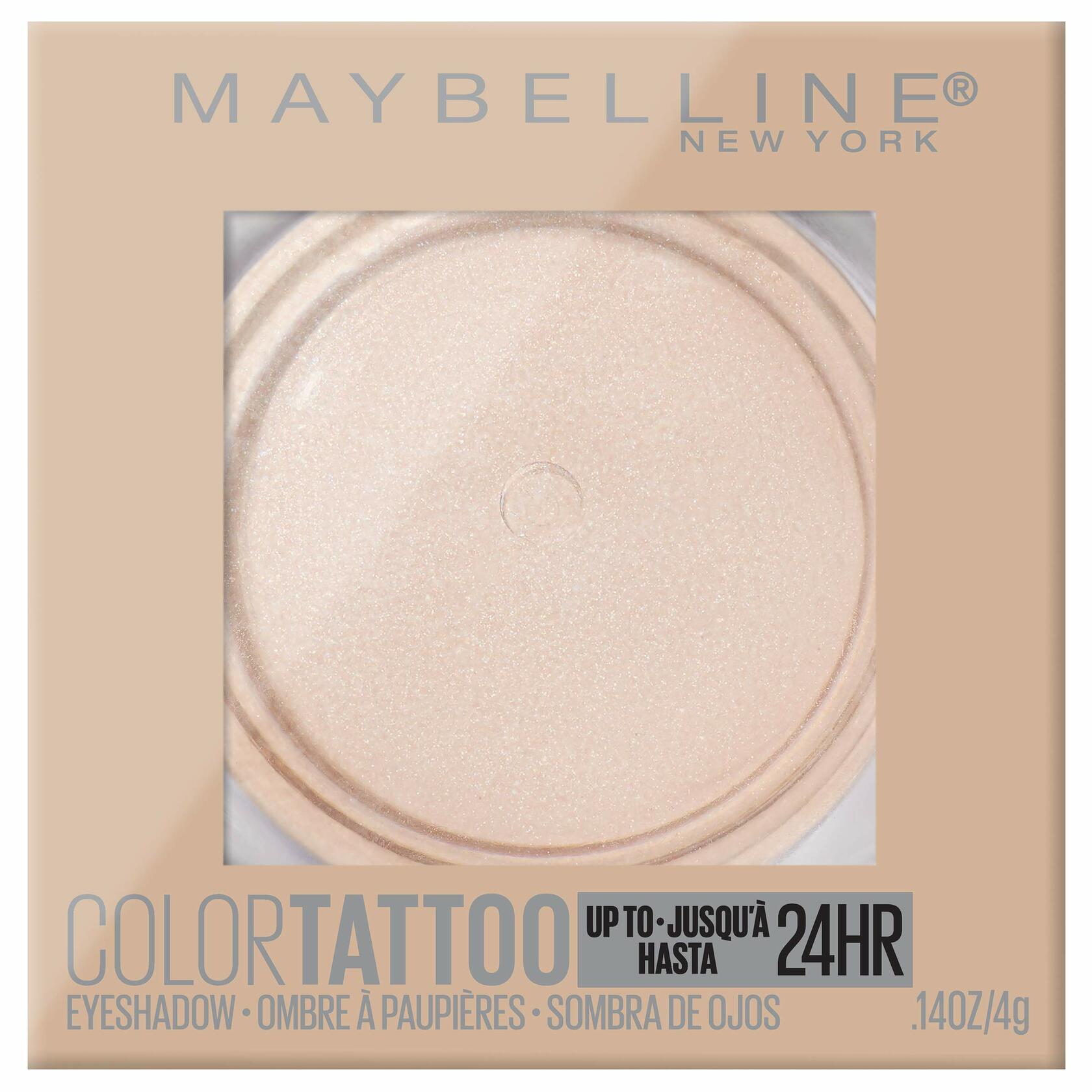 Maybelline New York Color Tattoo 24 Hour Longwear Cream Eyeshadow Makeup, Front Runner, 12 Count