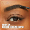 Maybelline Tattoo Studio Brow Styling Gel, Waterproof Eyebrow Make Up, Brow Tint for Up to 36HR Wear, Black, 12 Count