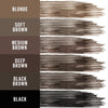 Maybelline Tattoo Studio Brow Styling Gel, Waterproof Eyebrow Make Up, Brow Tint for Up to 36HR Wear, Black, 12 Count