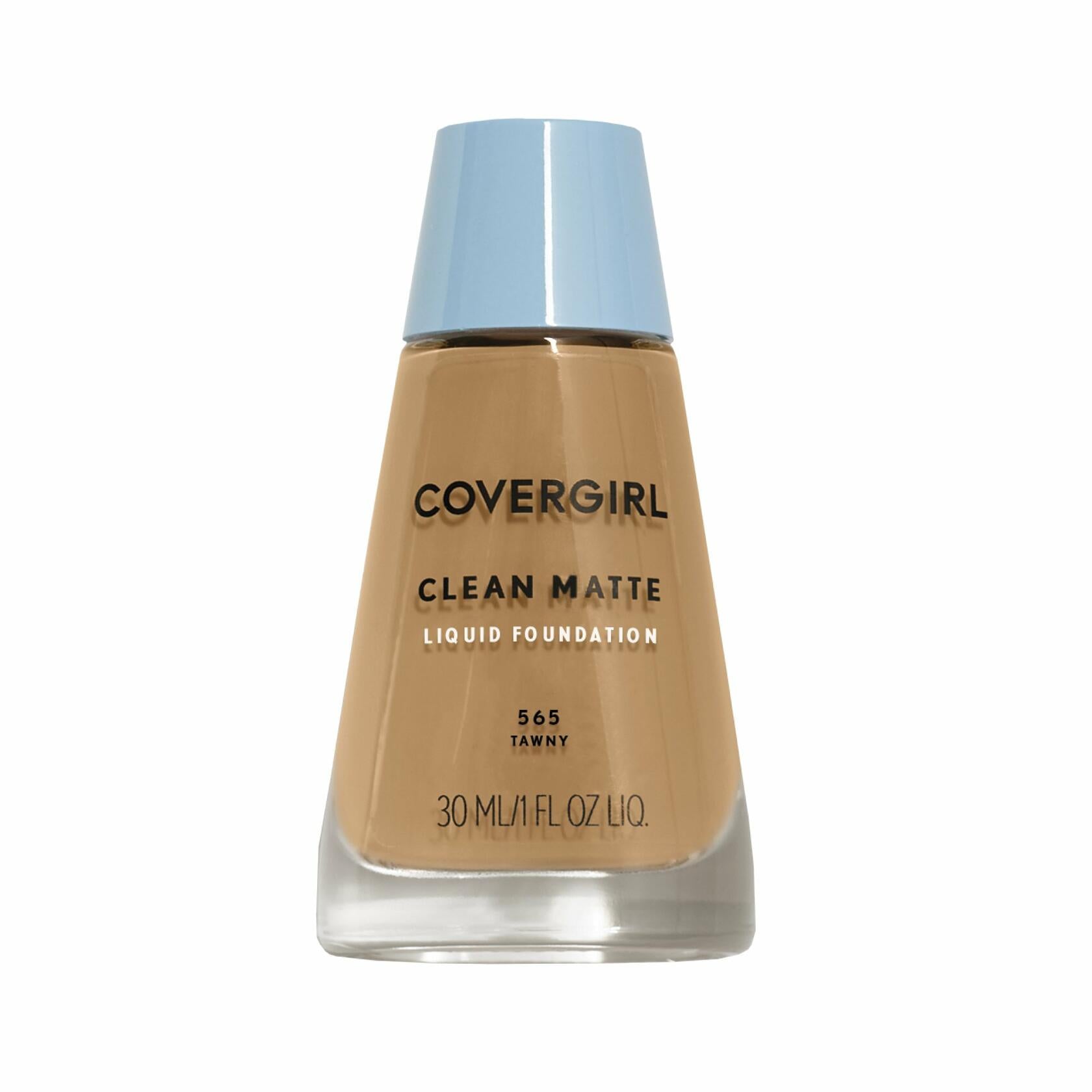 COVERGIRL Clean Matte Liquid Foundation Tawny, 1 oz, 12 count