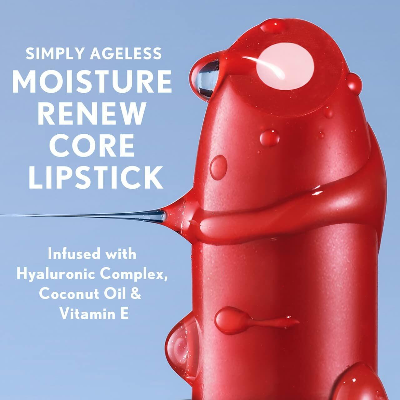 COVERGIRL Simply Ageless Moisture Renew Core Lipstick, Loving Rose, 12 count