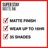 Maybelline New York SuperStay Matte Ink Liquid Lipstick, City Edition, Explorer, 0.17 Ounce, 12 count