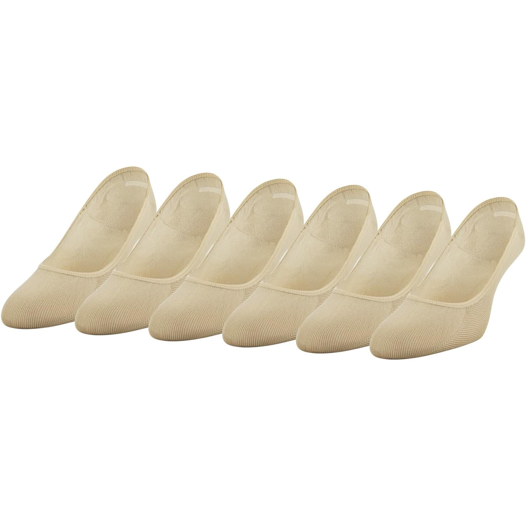 Peds Women's Lightweight Low Cut No Show Socks, Multipairs, Nude (6-Pairs), Shoe Size: 8-12, 12 count