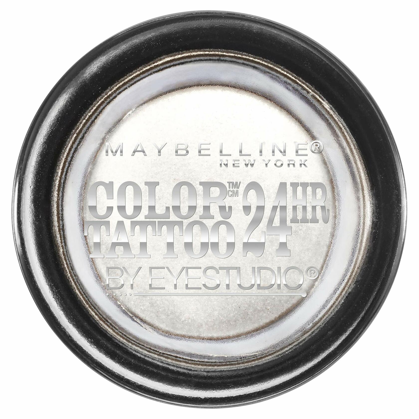 Maybelline New York Eyestudio ColorTattoo Metal 24HR Cream Gel Eyeshadow, Too Cool, 0.14 Ounce 12 Count