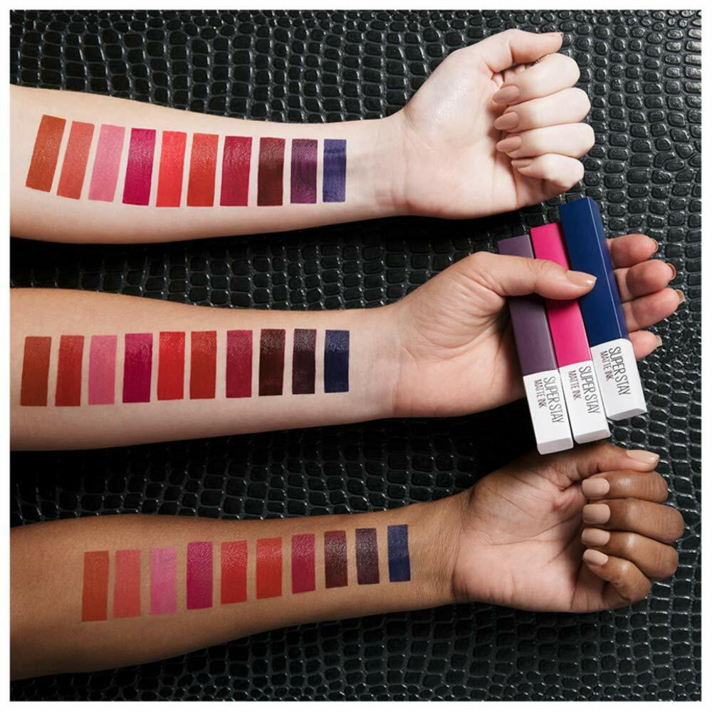 Maybelline New York SuperStay Matte Ink Liquid Lipstick, City Edition, Explorer, 0.17 Ounce, 12 count