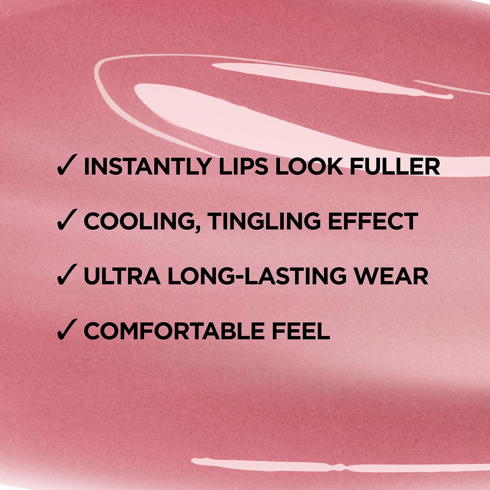 L'Oreal Paris Infallible Pro Gloss Plump Lip Gloss with Hyaluronic Acid, Mirror, 0.21 fl. oz., 12 count