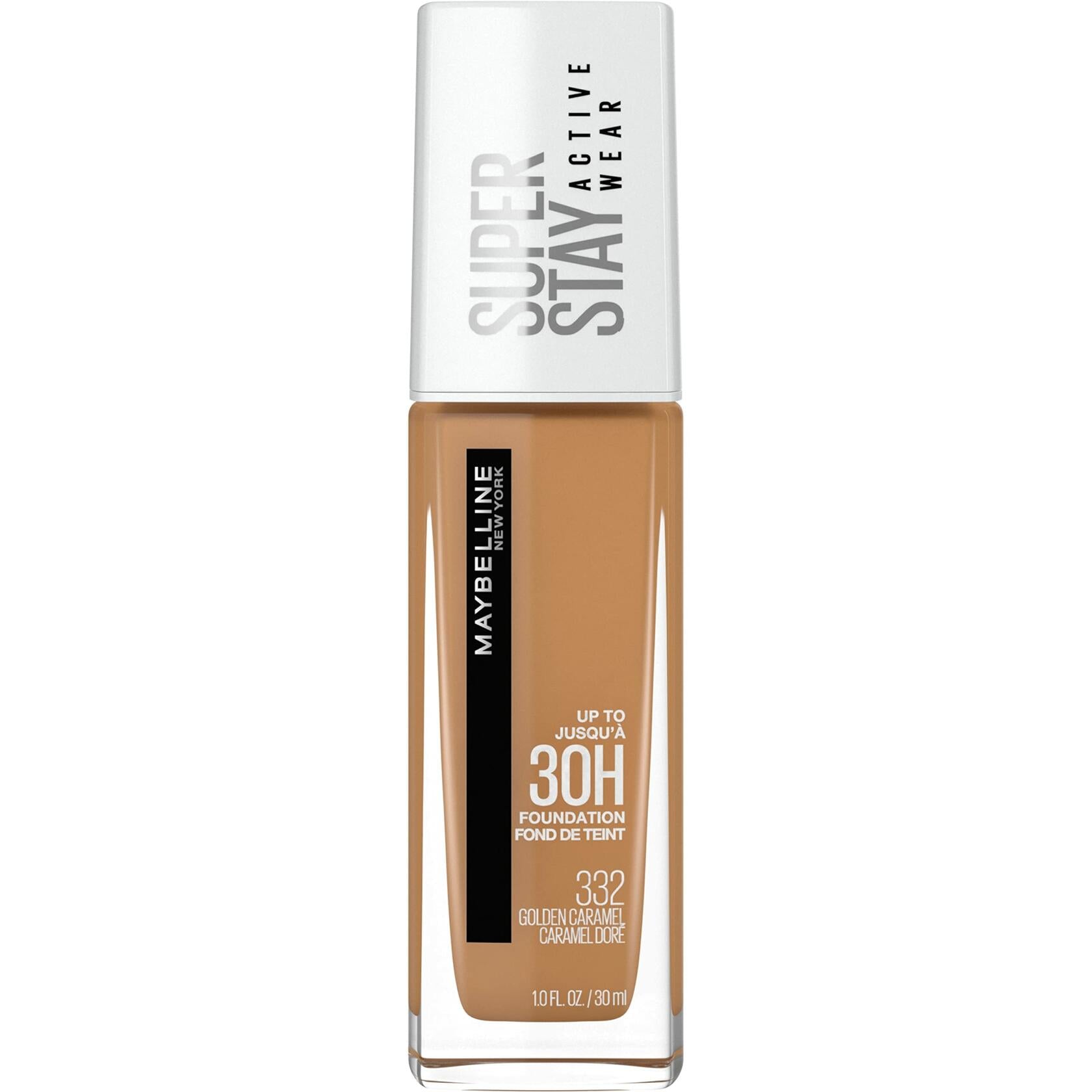 Maybelline Super Stay Full Coverage Liquid Foundation Active Wear Makeup, Golden Caramel, 12 Count