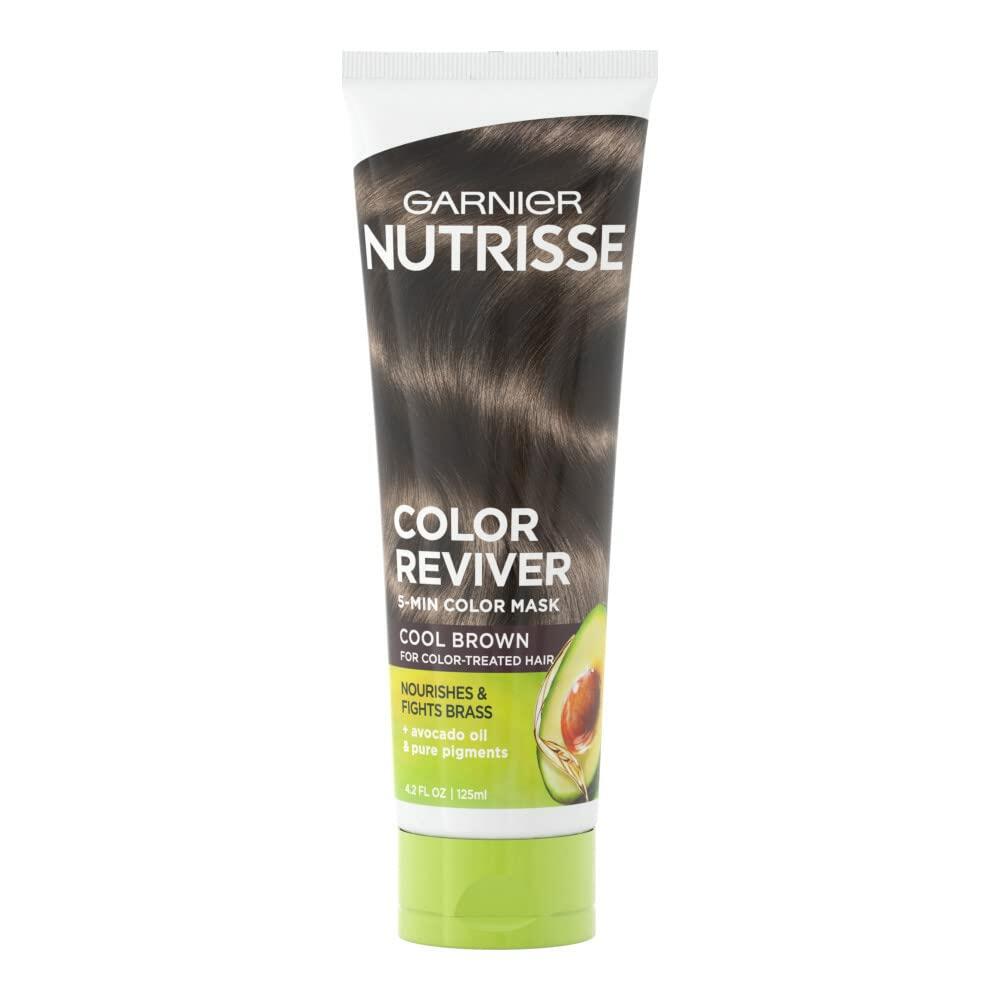Garnier Nutrisse Cream Reviver,Colour-Treated Hair Treatment, Cool Brown, 125 ml, 12 count