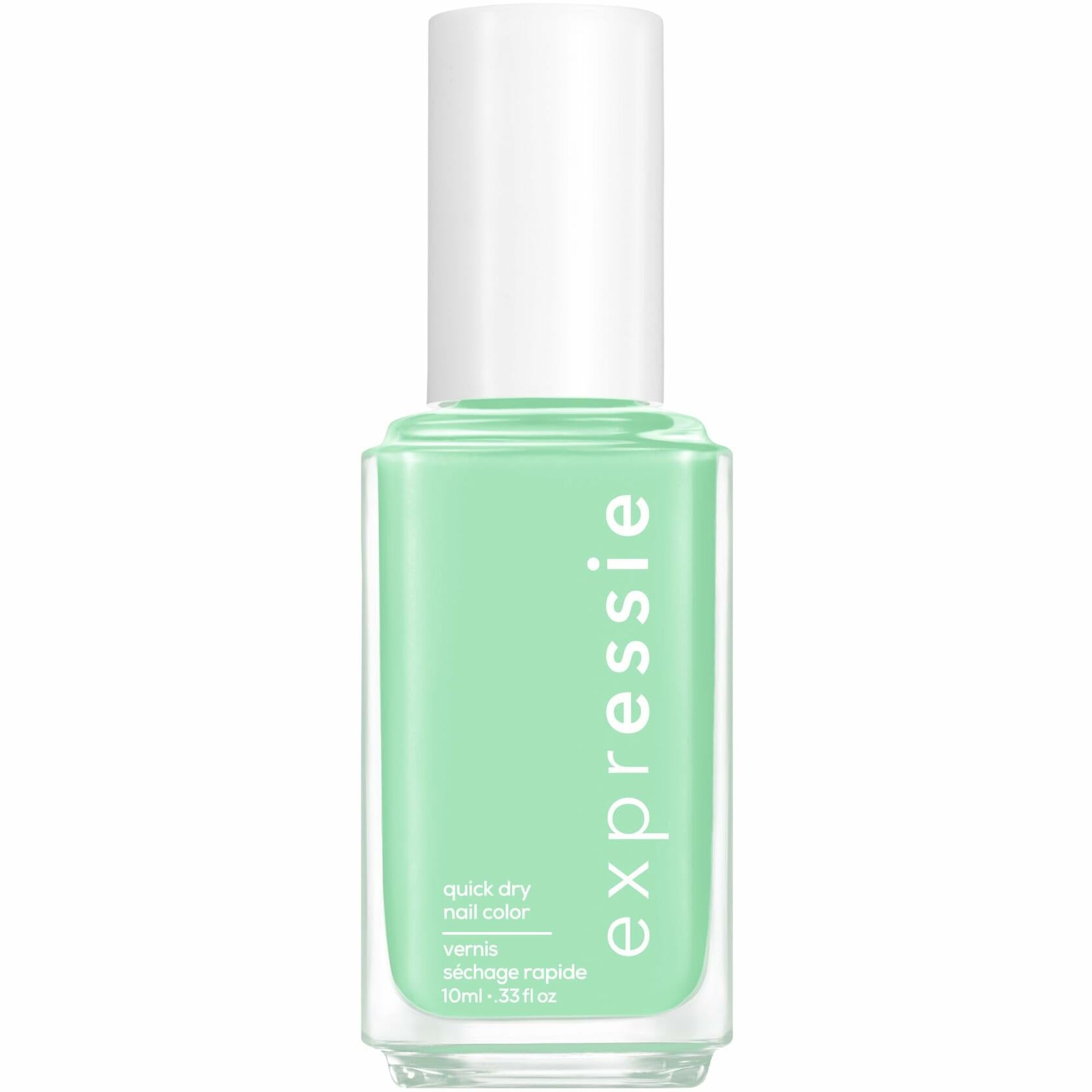 essie Expressie Nail Polish, Quick-Dry Mint Green Nail Polish, Vegan, Express To Impress, 0.33 fl oz, 12 count