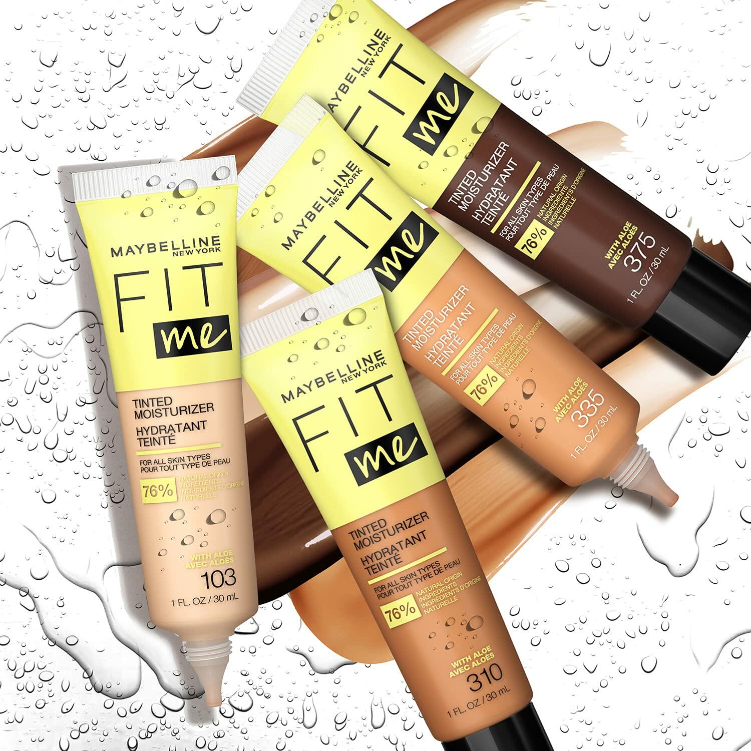 Maybelline Fit Me Tinted Moisturizer, Natural Coverage, Face Makeup, 355, 12 Count