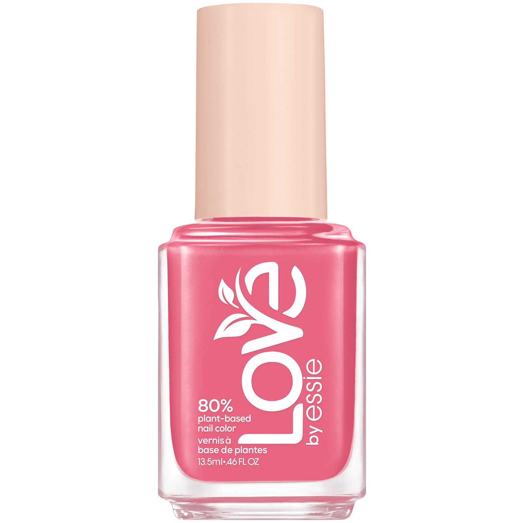 LOVE by essie Nail Polish, 80% Plant-based, Salon-Quality, Vegan, Pink, Spinning In Joy, 0.46 Fl Oz,12 count
