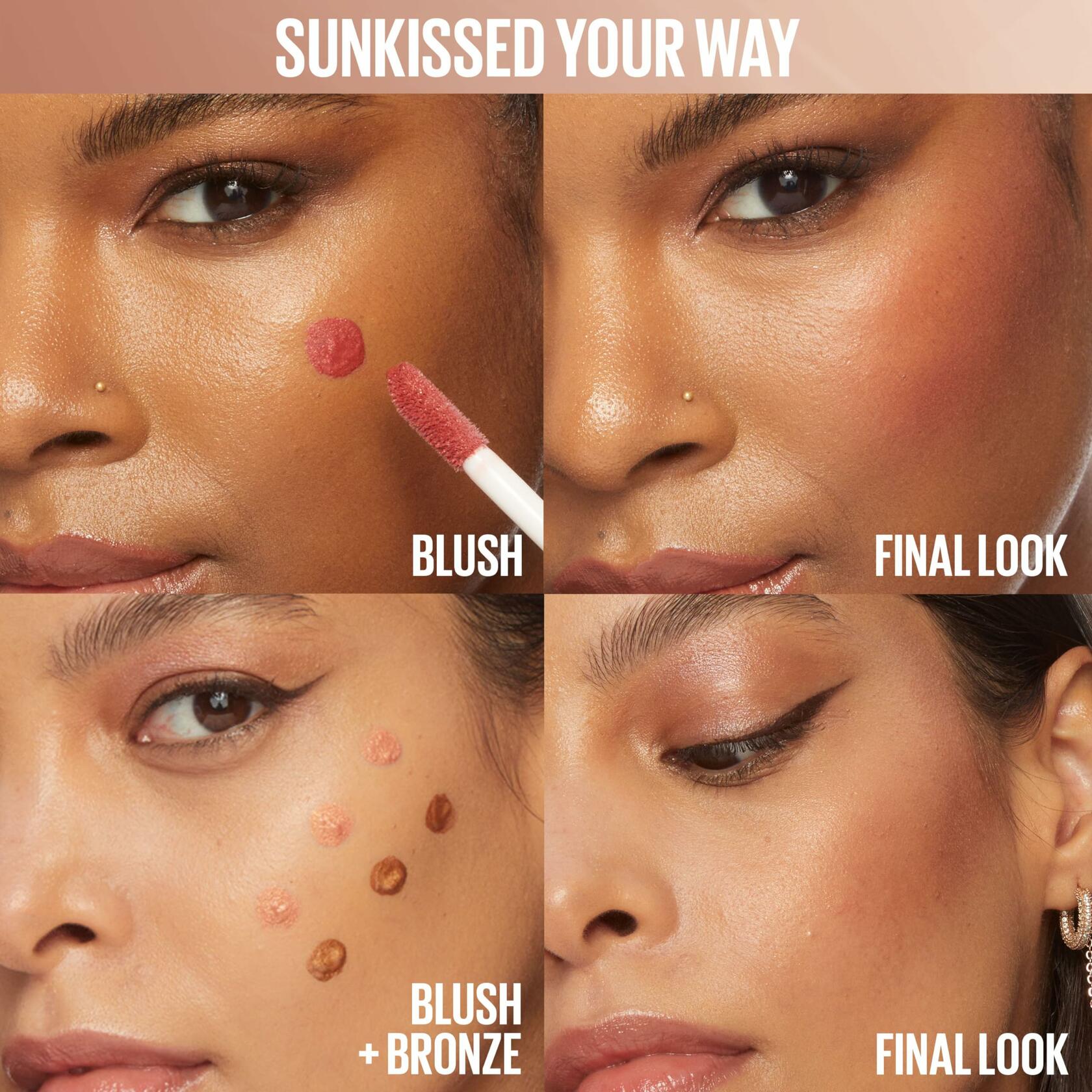 Maybelline Sunkisser Multi-Use Liquid Blush and Bronzer,  Sun Tempt, 12 Count