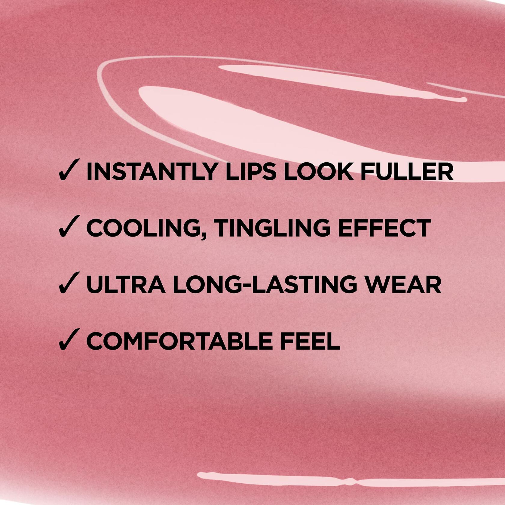 L'Oreal Paris Infallible Pro Gloss Plump Lip Gloss with Hyaluronic Acid, Mirror, 0.21 fl. oz., 12 count