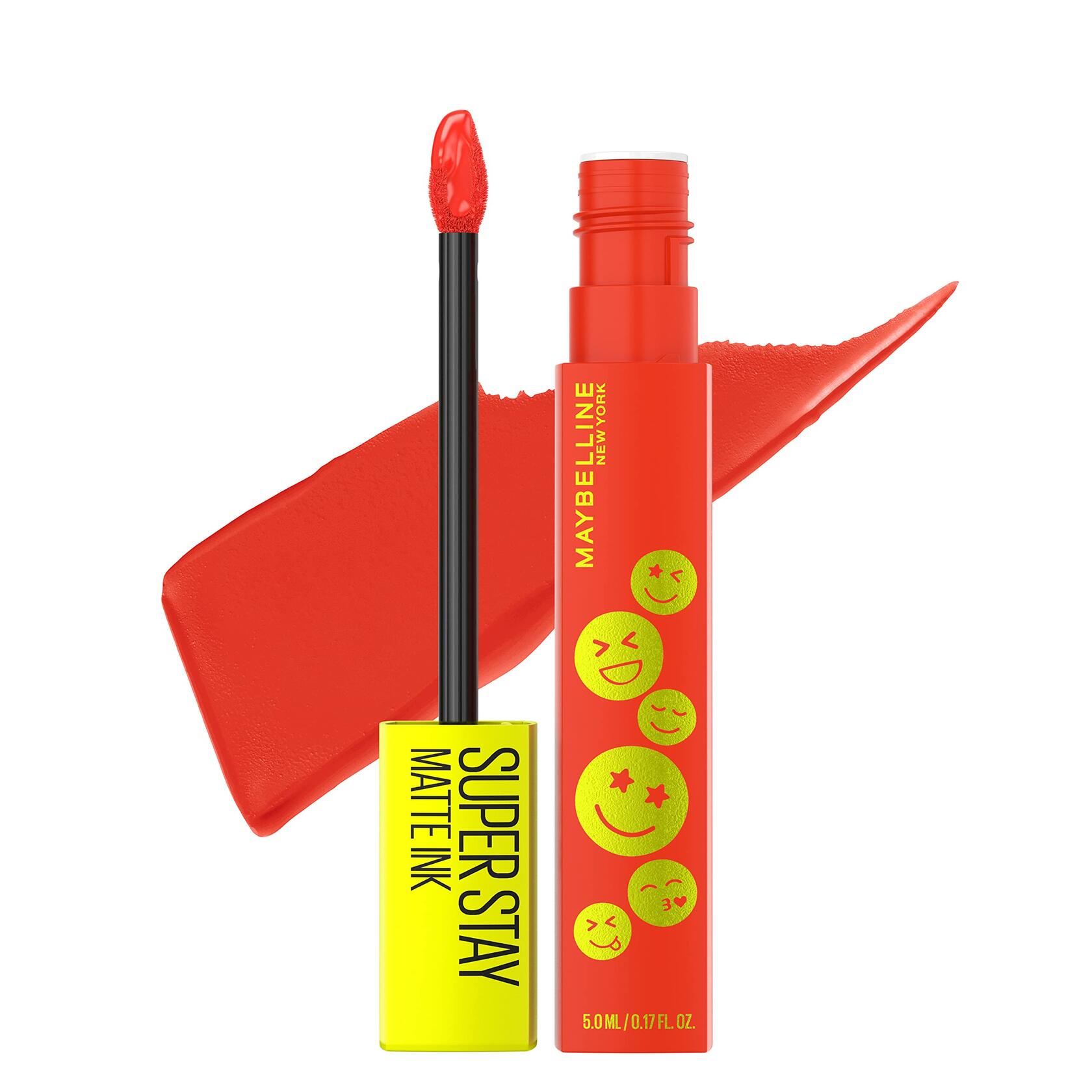 Maybelline Super Stay Matte Ink Liquid Lip Color, Moodmakers Lipstick Collection, Pleasure Seeker, Red, 12 Count
