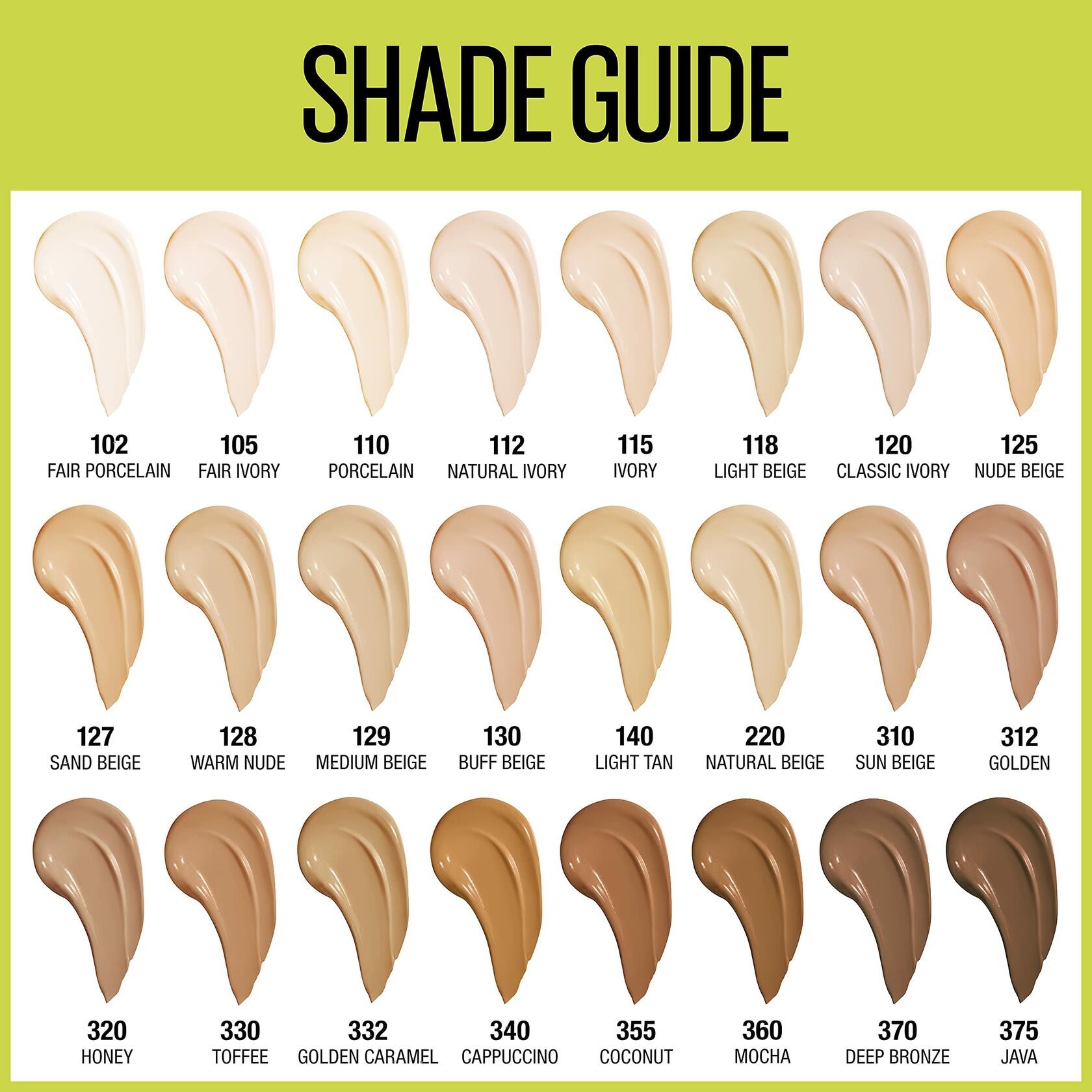 Maybelline Super Stay Full Coverage Liquid Foundation Active Wear Makeup, Deep Bronze, 12 Count