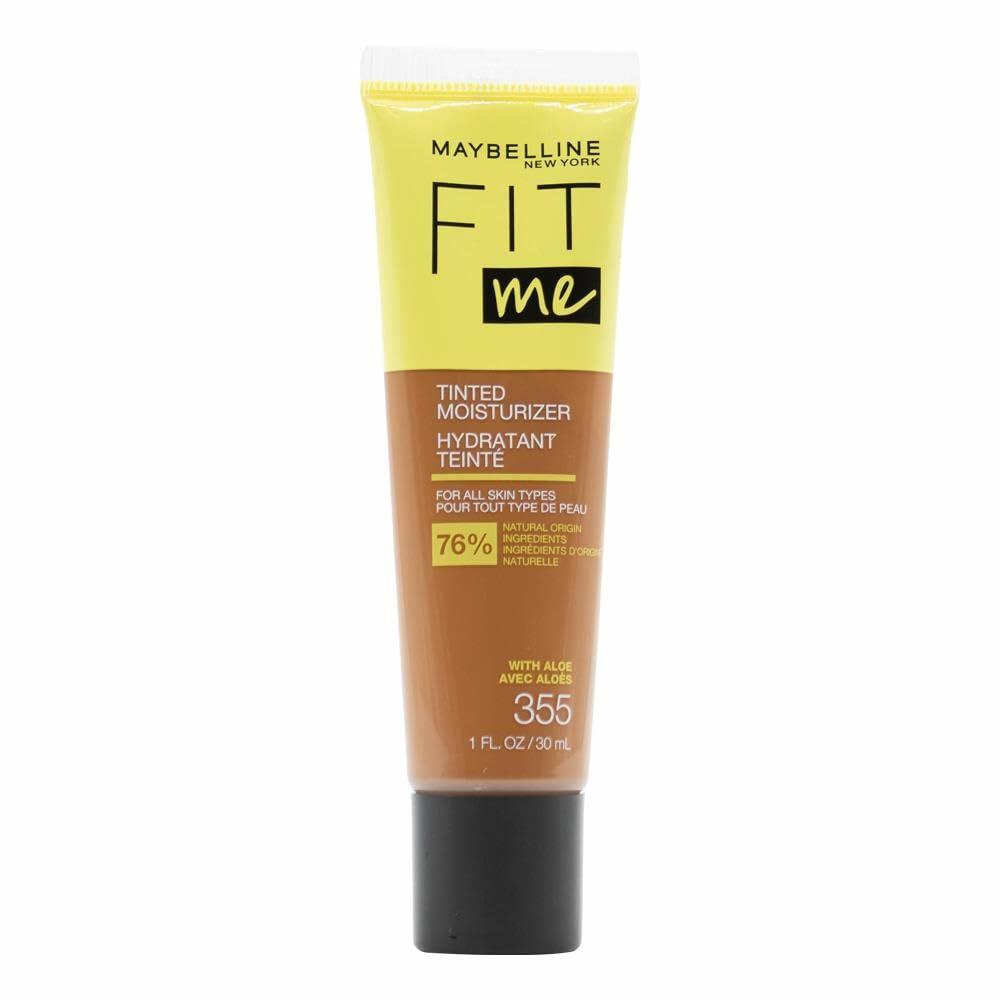 Maybelline Fit Me Tinted Moisturizer, Natural Coverage, Face Makeup, 355, 12 Count