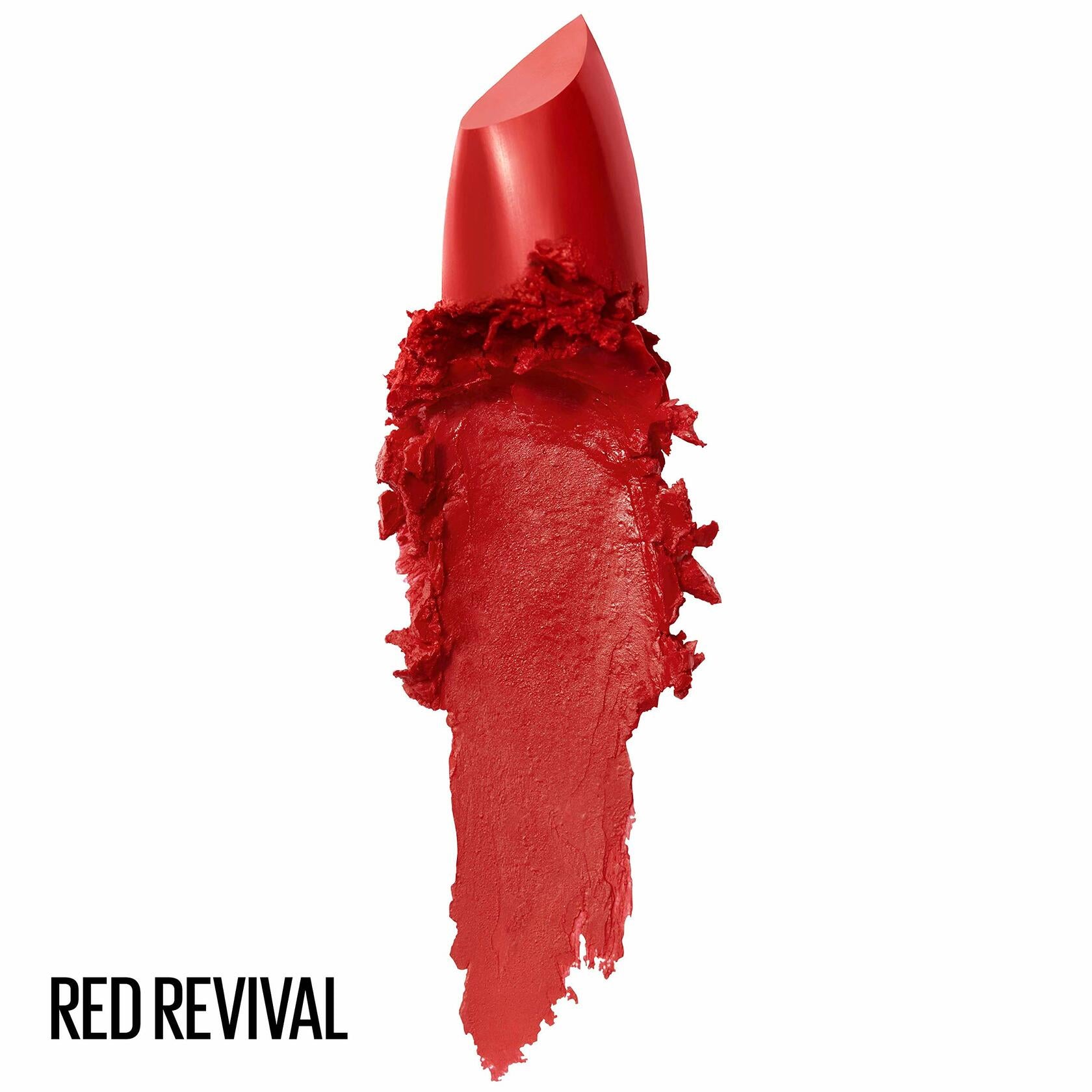 MAYBELLINE - Color Sensational Lipcolor 645 Red Revival - 0,15 oz (4.2 g), 12 count