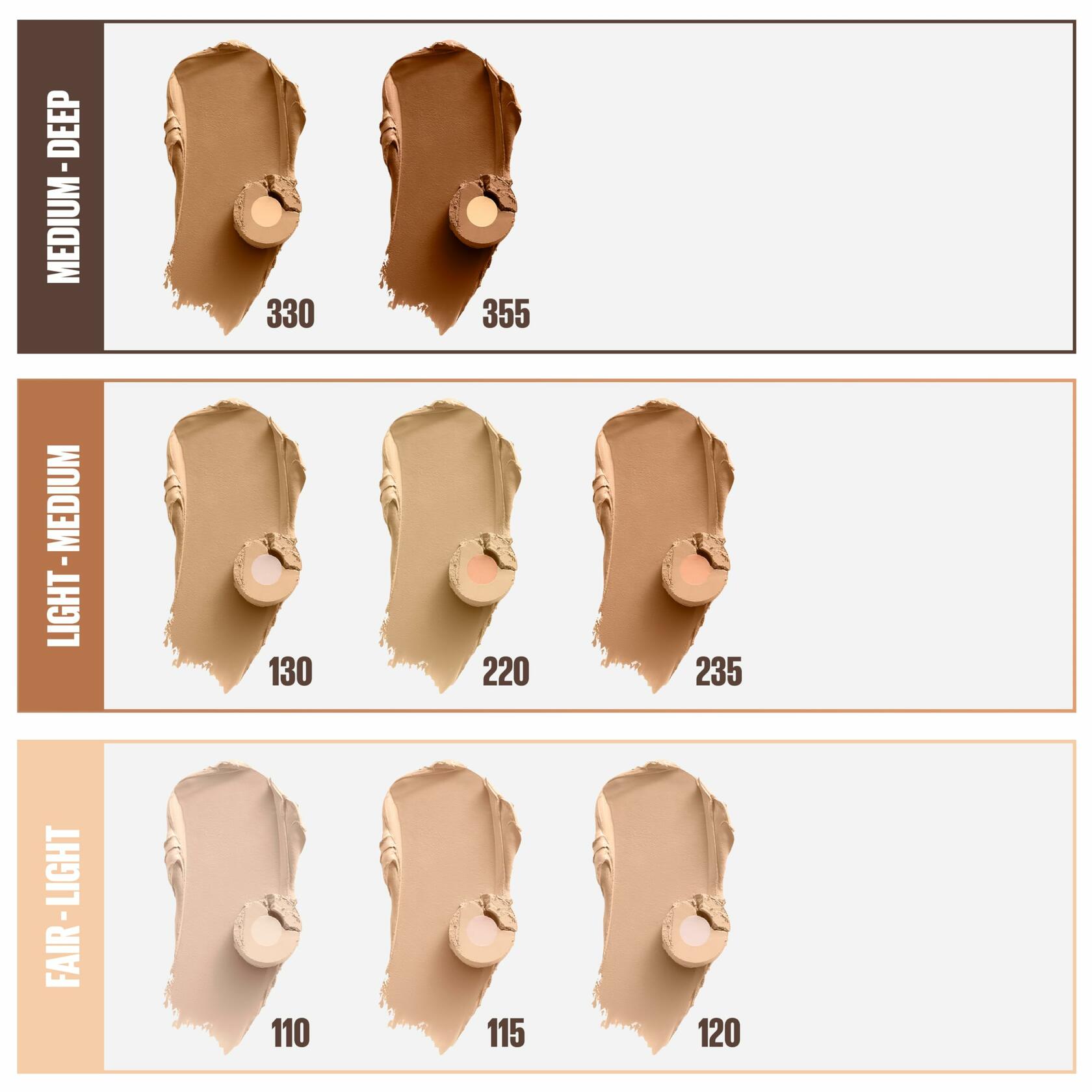 Maybelline Fit Me Shine-Free + Balance Foundation Stick, Multi-Use Face Makeup and Contour Stick For Natural, Matte Coverage, Porcelain, 12 Count