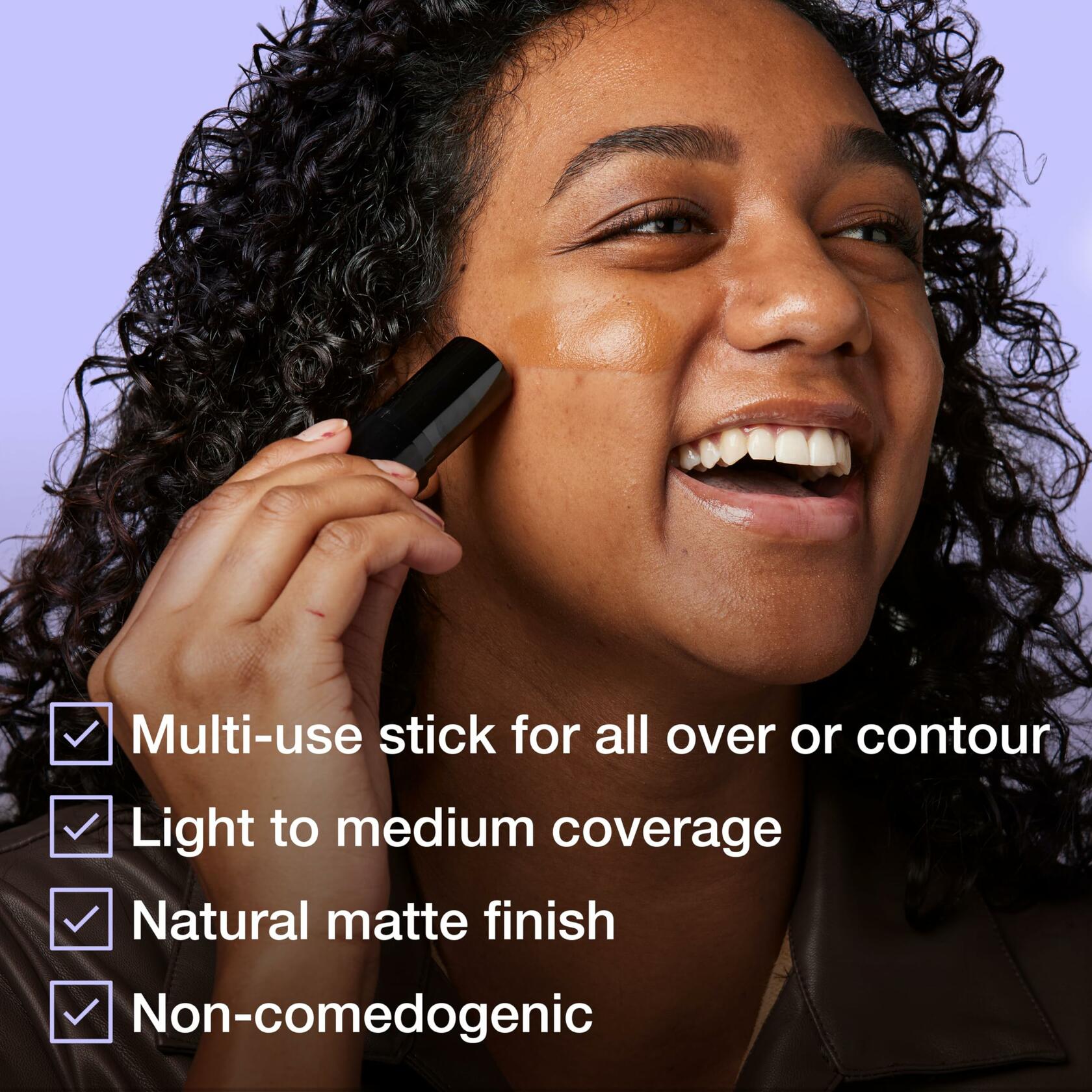 Maybelline Fit Me Shine-Free + Balance Foundation Stick, Multi-Use Face Makeup and Contour Stick For Natural, Matte Coverage, Porcelain, 12 Count