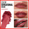 Maybelline Color Sensational Lipstick, Lip Makeup with a Cream Hydrating Lipstick Finish, Plum Perfect, 12 Count