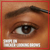Maybelline Tattoo Studio Brow Styling Gel, Waterproof Eyebrow Make Up, Brow Tint for Up to 36HR Wear, Deep Brown, 12 Count