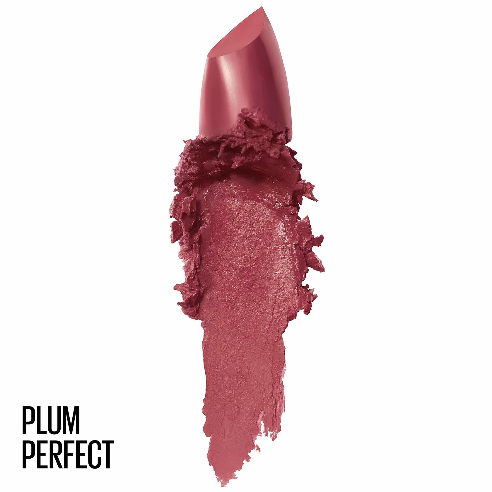 Maybelline Color Sensational Lipstick, Lip Makeup with a Cream Hydrating Lipstick Finish, Plum Perfect, 12 Count