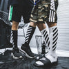 Retro Striped OFF Skateboard Socks