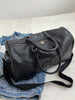 Crocodile Embossed Chain Decor Duffel Bag