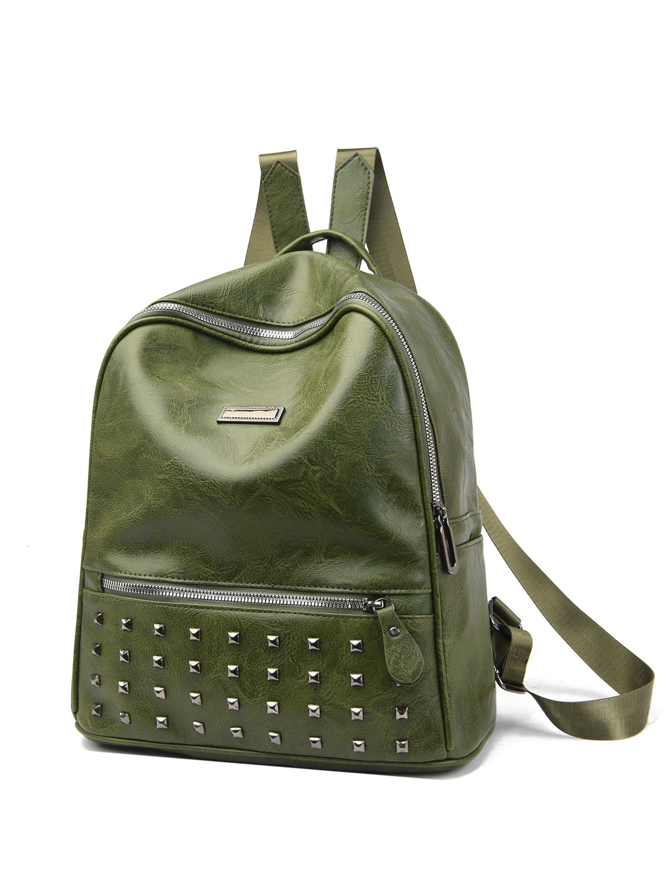 Studded Decor Classic Backpack