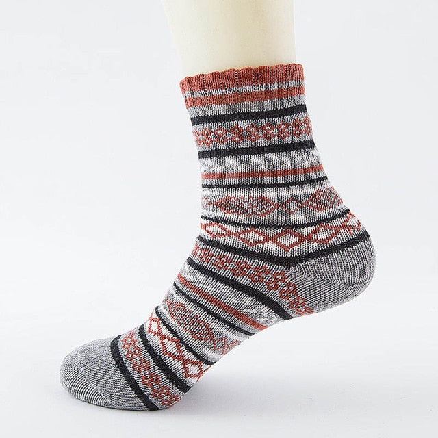 Winter Thick Warm Stripe Wool Socks Casual Calcetines Hombre Sock Business Male Socks