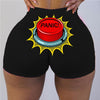 Women Graphic Biker Shorts