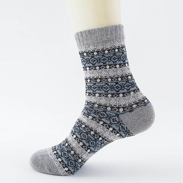 Winter Thick Warm Stripe Wool Socks Casual Calcetines Hombre Sock Business Male Socks