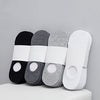 5Pair / Lot Fashion Happy Men Boat Socks Summer Autumn Non-slip Silicone Invisible Cotton Socks Male Ankle Sock Slippers Meia