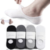 5Pair / Lot Fashion Happy Men Boat Socks Summer Autumn Non-slip Silicone Invisible Cotton Socks Male Ankle Sock Slippers Meia