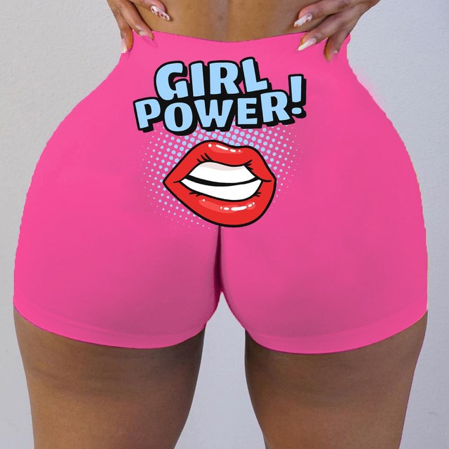 Women Graphic Biker Shorts